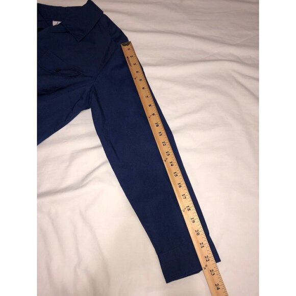 Denim & Co Womens Size S Top Button Front Long Sleeve Top Pocket Blue Tunic - Picture 8 of 9